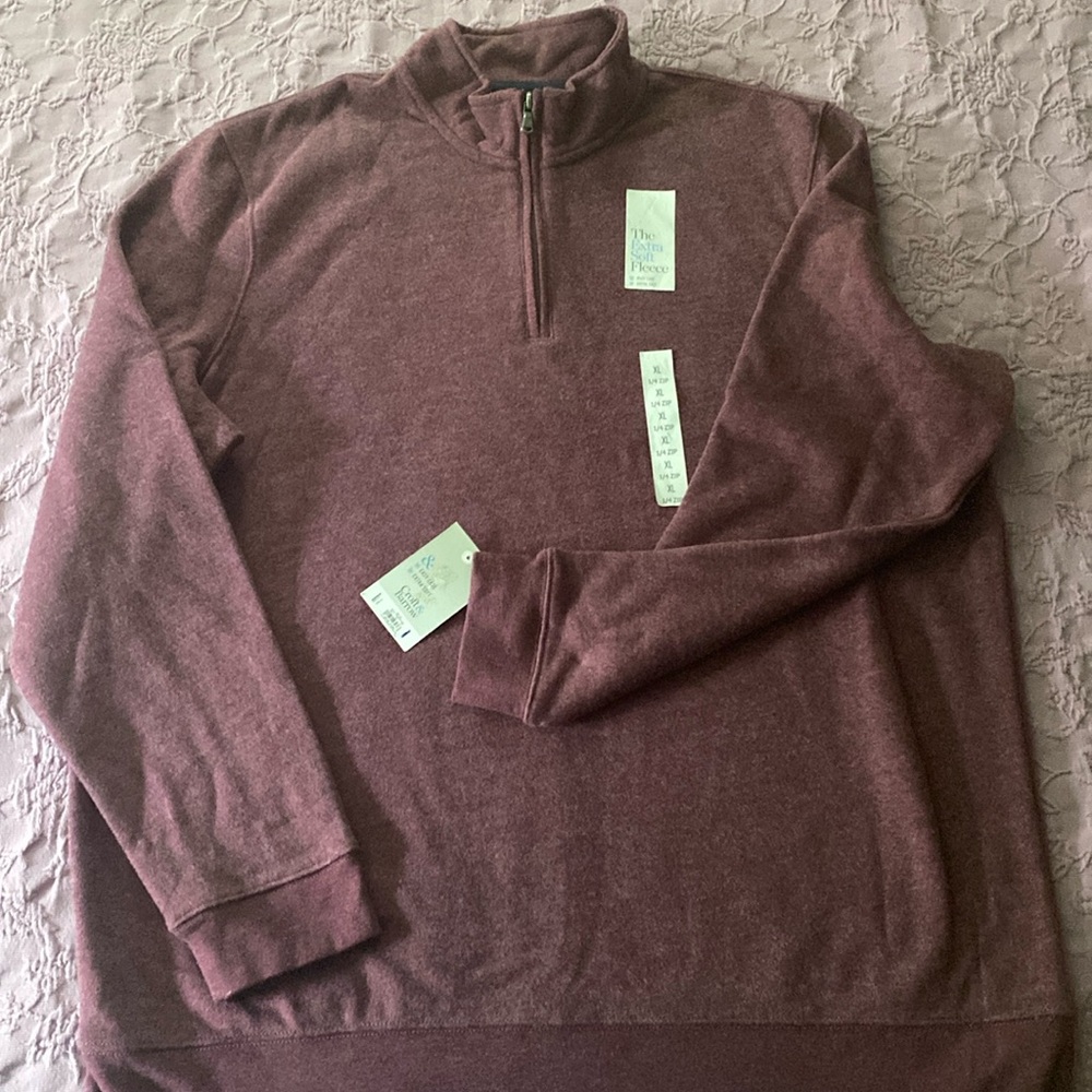 New with tags craft and barrow extra soft 3/4 zip fleece.